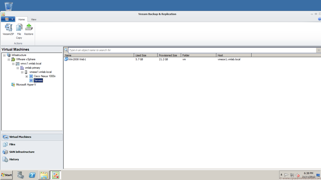 Veeam Backup and Replication Free Edition